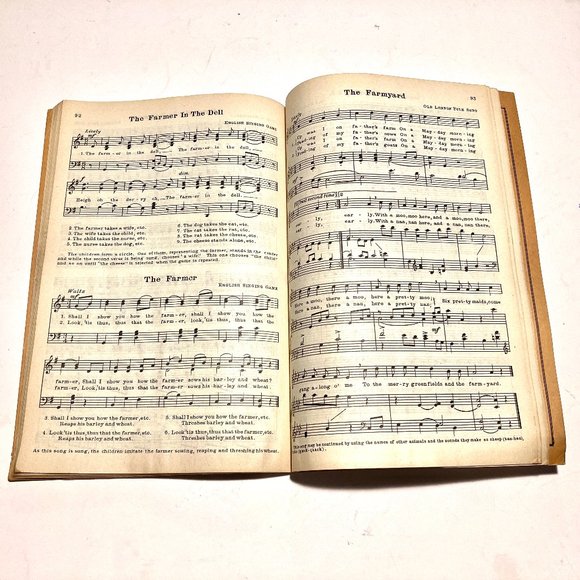 3 Vintage Children's Song Books, 2 Vintage: 1923 & 1937 + 1 Antique: 1893 - Picture 8 of 12